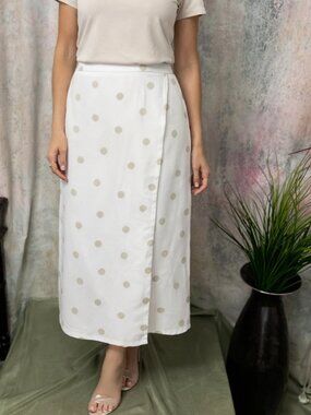 VTG 📌Christine Laure - Paris 80s/90s Wrap Optic Maxi Viscose Blend Skirt